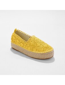 Blancheporte Macramé espadrilky, černé kari 36