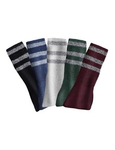 Blancheporte Sada 10 párů komfortních ponožek modrá+zelená+bordó 47/50