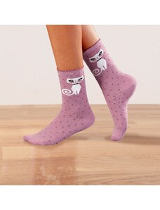 Blancheporte Sada 3 párů originálních ponožek sada růžová 35-38