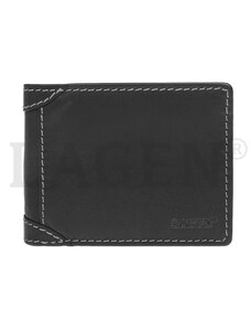 Lagen Moderní kožená peněženka na šířku - černá
