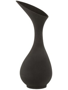 Černá hliníková váza J-Line Rutie 77,5 cm