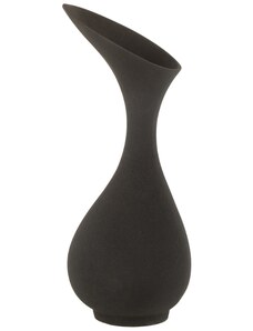 Černá hliníková váza J-Line Rutie 45 cm