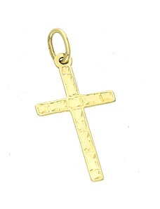 Goldstore Křížek ve žlutém zlatě s rytinou