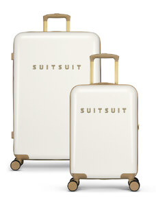 Sada cestovních kufrů Suitsuit Fusion 32-91 L - krémové