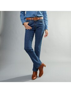 Blancheporte Strečové rovné džíny, střední výška postavy modrá 54