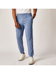 Blancheporte Moltonové kalhoty se zúženými konci nohavic modrá džínová 40/42