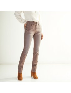 Blancheporte Rovné strečové džíny, barevné hnědošedá 40