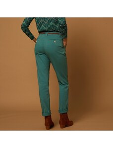 Blancheporte Strečové chino kalhoty zelená 46