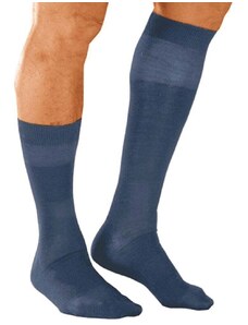 Blancheporte Sada 2 párů ponožek s masážním efektem, ze skotské bavlny modrá 35-38