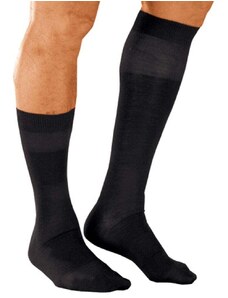 Blancheporte Sada 2 párů ponožek s masážním efektem, ze skotské bavlny černá 35-38