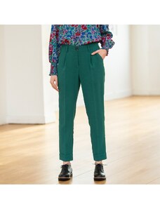 Blancheporte 7/8 úzké kalhoty zelená 36