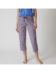 Blancheporte 3/4 pyžamové kalhoty s potiskem pruhů nám. modrá 38/40