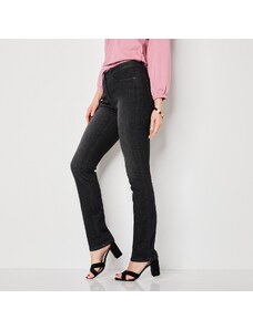 Blancheporte Strečové rovné džíny černá 36