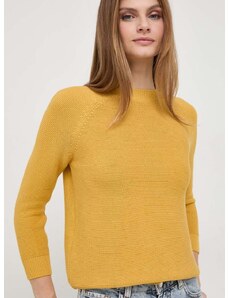 Bavlněný svetr Weekend Max Mara žlutá barva, lehký