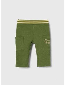 Dětské bavlněné kalhotky Emporio Armani zelená barva