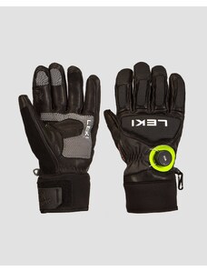 Šedočerné lyžařské rukavice Leki Griffin Tune 3D Boa