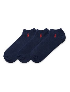 Polo Ralph Lauren Ponožky 'GHOST PED' marine modrá / tmavě červená