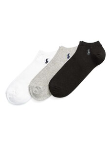 Polo Ralph Lauren Ponožky 'GHOST PED' šedý melír / černá / bílá