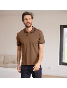 Blancheporte Polo tričko z piké úpletu, s krátkými rukávy a s proužky na rukávech a límečku měděná 127/136 (3XL)