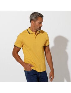 Blancheporte Polo tričko z piké úpletu, s krátkými rukávy a s proužky na rukávech a límečku žlutá 97/106 (L)
