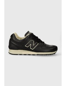 Kožené sneakers boty New Balance Made in UK černá barva, OU576LKK