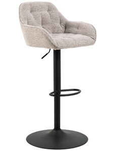 Scandi Béžová bouclé barová židle Proke 63-84 cm
