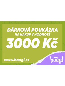 BAAGL Dárková poukázka na 3000 Kč