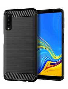 IZMAEL.eu Pouzdro Carbon Bush TPU pre Samsung Galaxy A7 2018 pro Samsung Galaxy A7 2018 černá