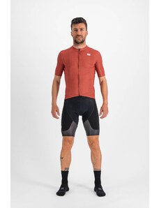 cyklistické oblečení SPORTFUL Checkmate jersey, chili red mauve Velikost L