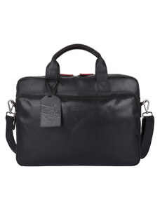 Pánská kožená taška na notebook Sparwell Niklaus - černá