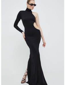 Šaty Elisabetta Franchi černá barva, maxi, AB55541E2