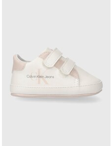 Dětské boty Calvin Klein Jeans růžová barva