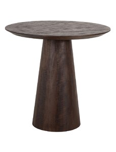 Hnědý kulatý dřevěný bistro stolek Richmond Willow 80 cm
