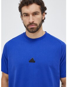 Tričko adidas Z.N.E pánské, modrá barva, hladké, IR5232