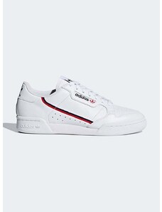Kožené sneakers boty adidas Originals Continental 80 bílá barva, G27706-white