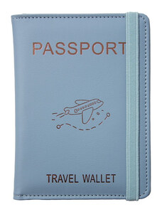 KUFRYPLUS Pouzdro na pas a karty s RFID ochranou WGK05 modrá