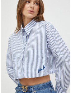 Košile Pinko dámská, relaxed, s klasickým límcem, 103060.A1OM