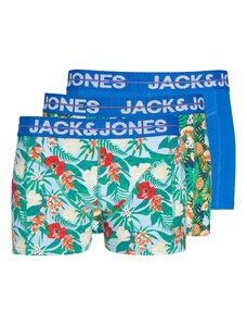 JACK & JONES Boxerky 'Pineapple' modrá / světlemodrá / šedá / zelená / světle červená / bílá