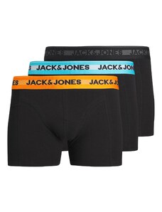 JACK & JONES Boxerky 'Hudson' modrá / oranžová / černá