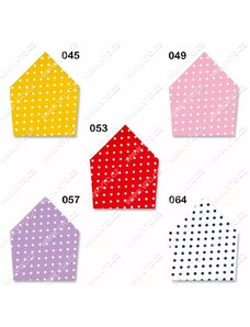 Šátek bavlněný 65x65 cm - 049 (011) - růžová+bílý puntík 5-7 mm