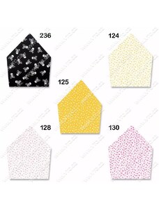 Šátek bavlněný 65x65 cm - 125 (131) - žlutá+bílé květy