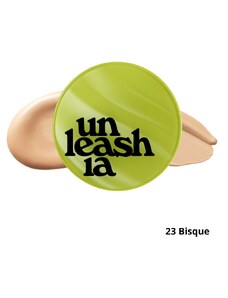 UNLEASHIA - VEGAN HEALTHY GREEN CUSHION SPF30/PA++ 23 BISQUE - Saténový make-up s houbičkou 15 g