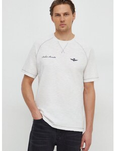 Bavlněné tričko Aeronautica Militare bílá barva