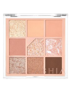 Unleashia Glitterpedia Eye Palette Veganská paletka očních stínů 3 všechny barvy Coralpink 6,6 g