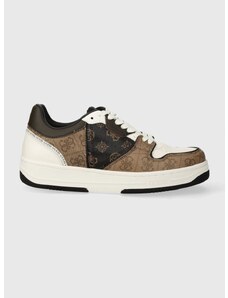 Sneakers boty Guess ANCONA LOW hnědá barva, FMPANC ELL12