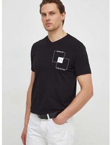 Tričko Armani Exchange černá barva, s potiskem, 3DZTHP ZJE6Z