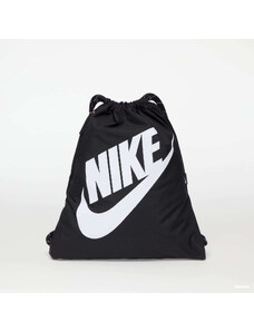 Batoh Nike Heritage Drawstring Bag Black/ Black/ White, Universal