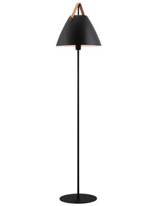 Nordlux Černá kovová stojací lampa Strap 155 cm