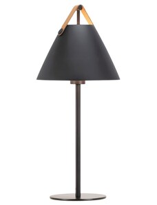 Nordlux Černá kovová stolní lampa Strap