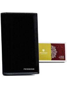 Dámská velká kožená peněženka Peterson PTN 421431-SH – černá